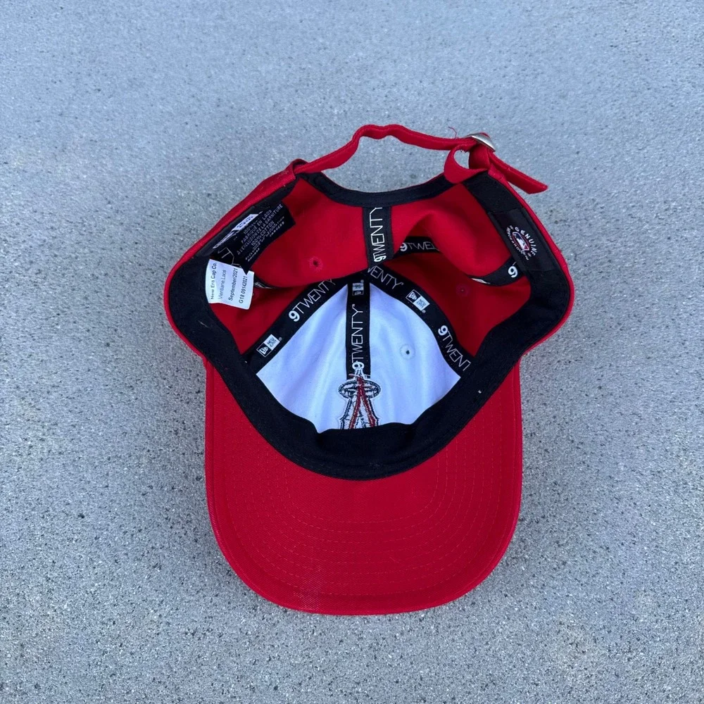 Los Angeles‎ Angels Baseball Cap Youth Red White New Era Adjustable